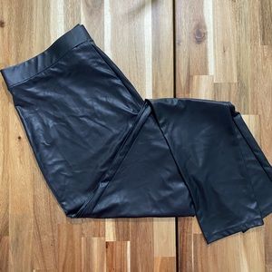 Faux leather leggings